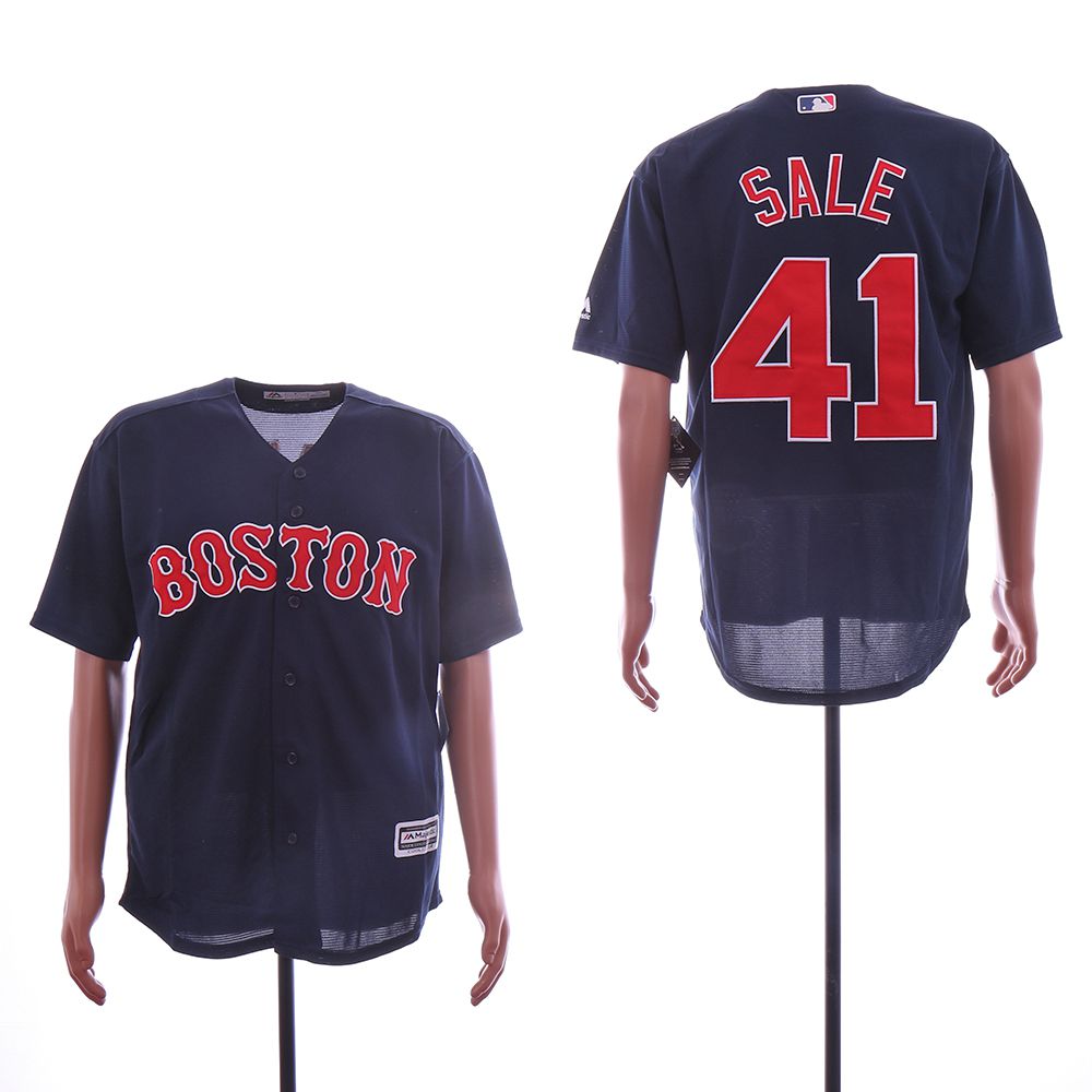 Men Boston Red Sox 41 Sale Blue MLB Jerseys